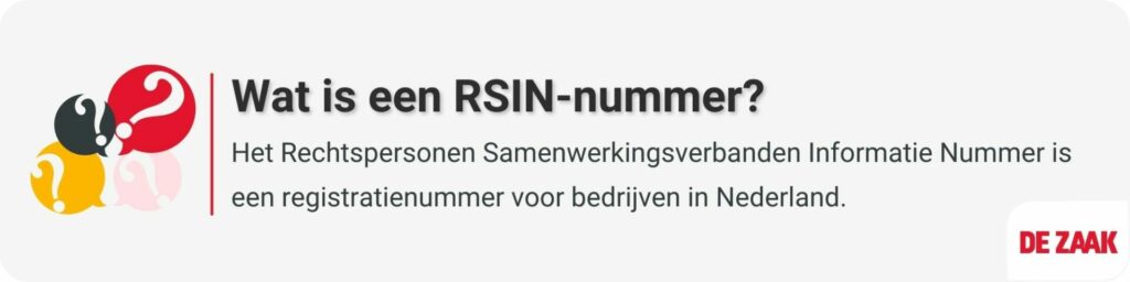 Definitie - RSIN-nummer